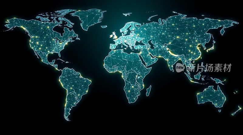 全球网络连接图