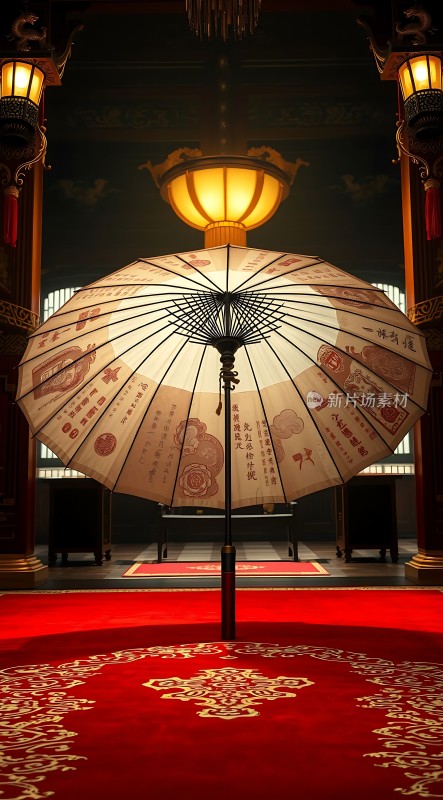 古风油纸伞下的红毯盛宴