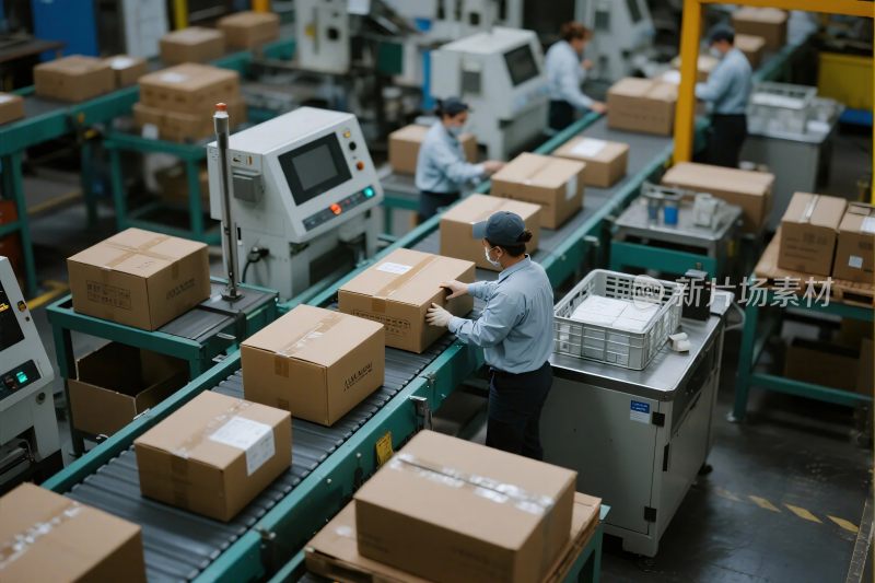 工厂内工人操作场景