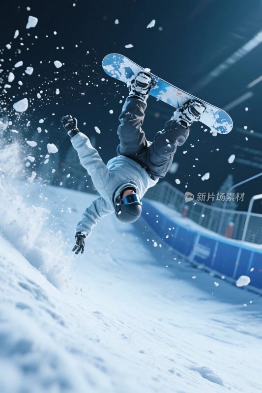 单板滑雪特技瞬间