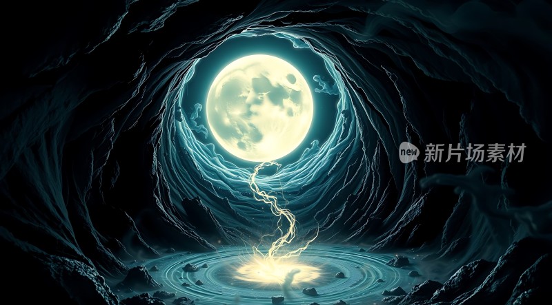 黑暗隧道中的神秘光芒