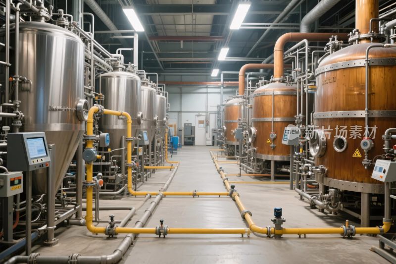 工业酿酒设备厂房内部