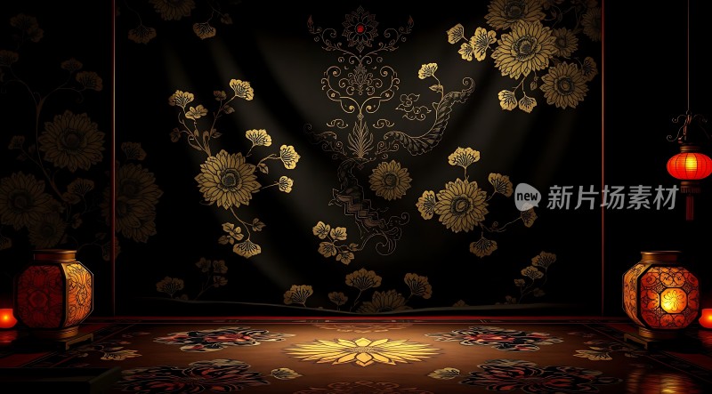 古风背景墙装饰