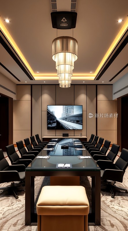 现代会议室高端大气适合商务洽谈与决策