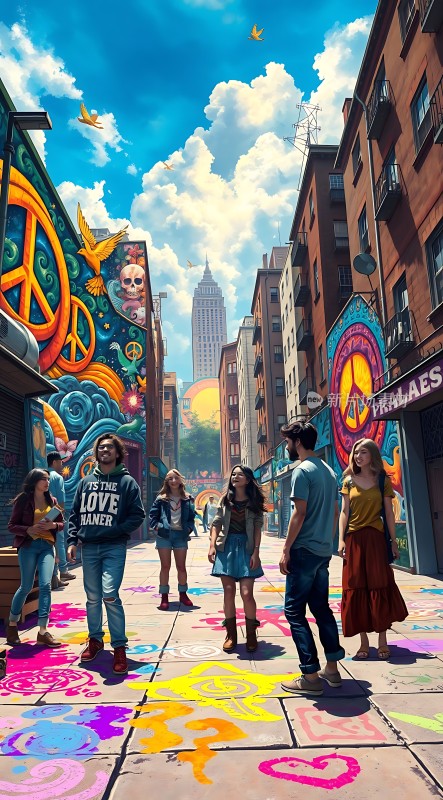 和平与爱城市街头艺术盛宴