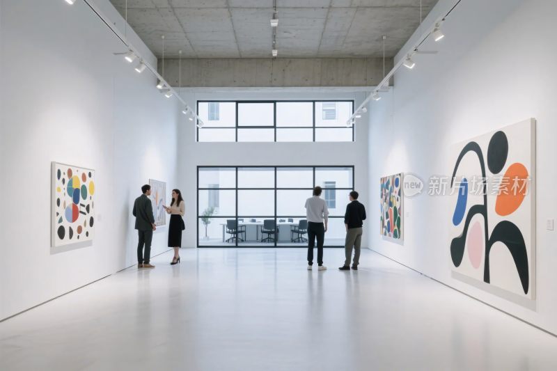 艺术画廊展览场景