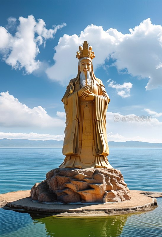 青海湖西王母塑像