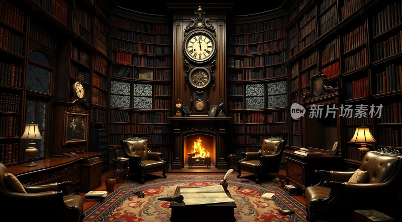 古董书房里的温暖时光