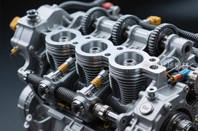 发动机机械特写