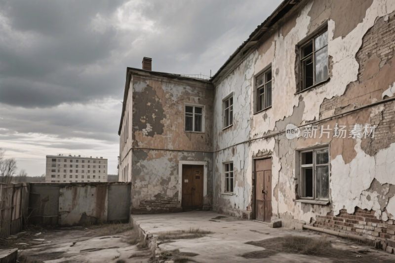 废弃老建筑场景