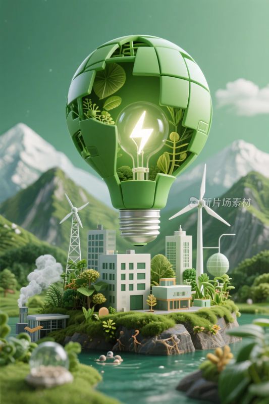 绿色生态概念图