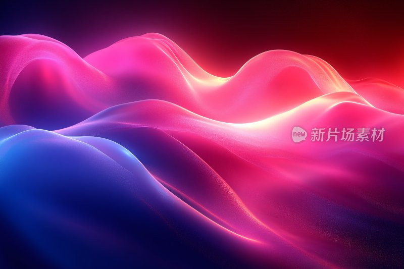 炫彩流动波浪背景