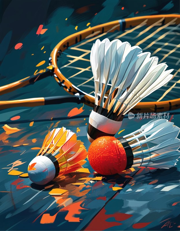 羽毛球器材特写
