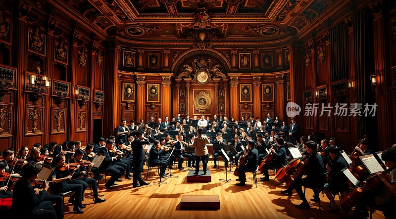 交响乐团演奏现场