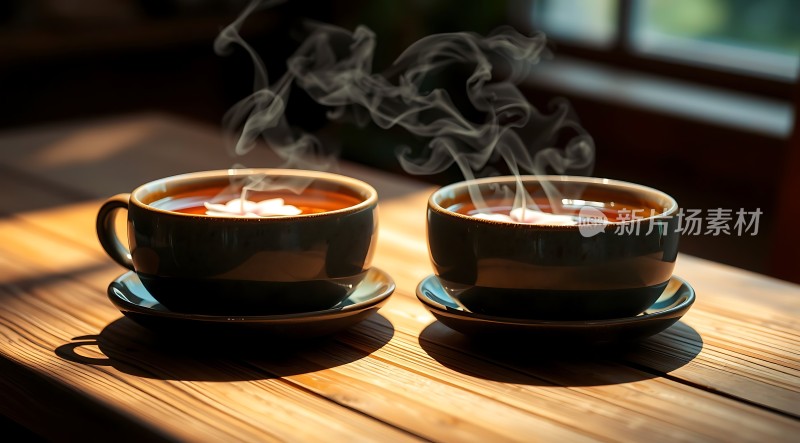 阳光下的热饮时光