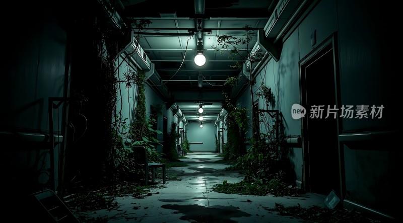 废弃建筑中的神秘走廊