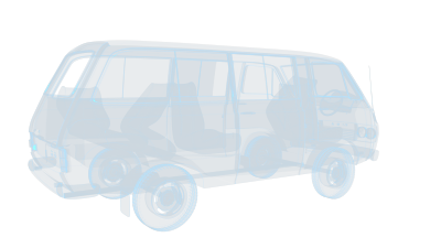 报废面包车 科幻透明网格线框小货车汽车