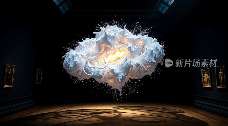 艺术馆中的神秘光云