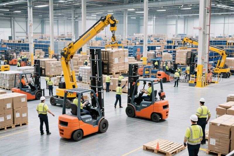 仓库叉车作业场景