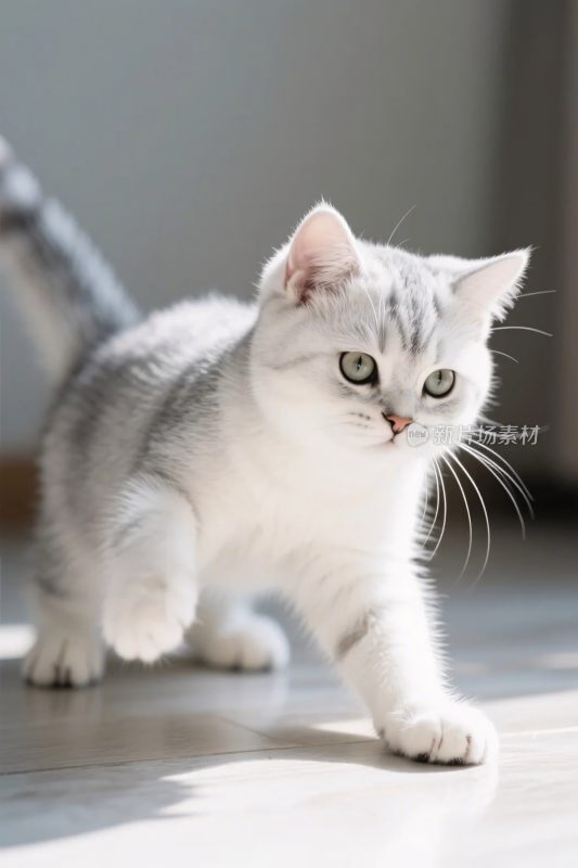 小猫可爱行走图
