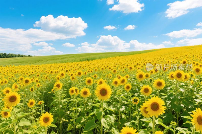 向日葵花田风景