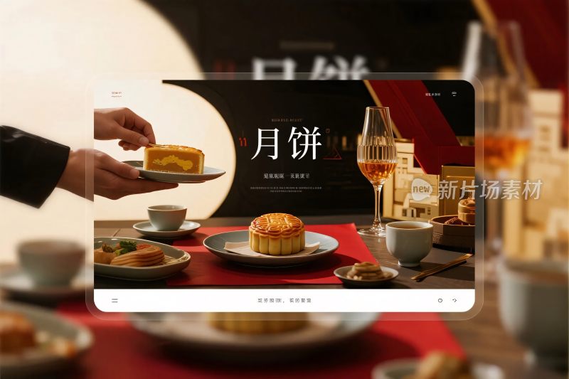 月饼美食展示画面
