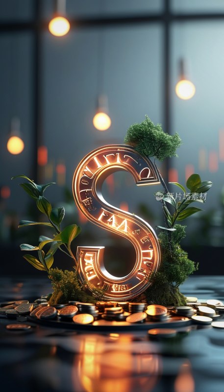 金融术语立体字