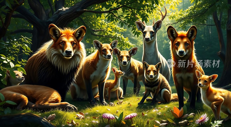 森林里的和谐共处