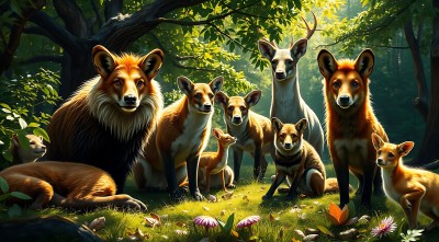 森林里的和谐共处 森林里的和谐共处