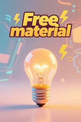 创意灯泡素材插画 创意灯泡素材插画