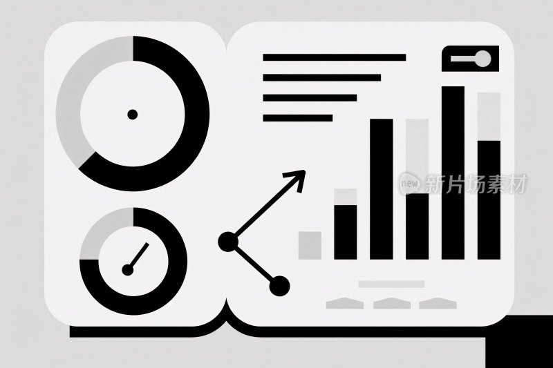 数据可视化图表插画