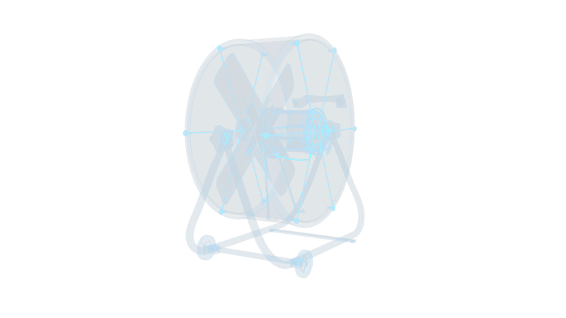 工业吹风机 鼓风机工厂金属大电风扇降温