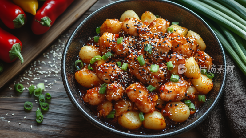 糖醋里脊4香辣鸡肉土豆 韩式辣炒鸡肉土豆