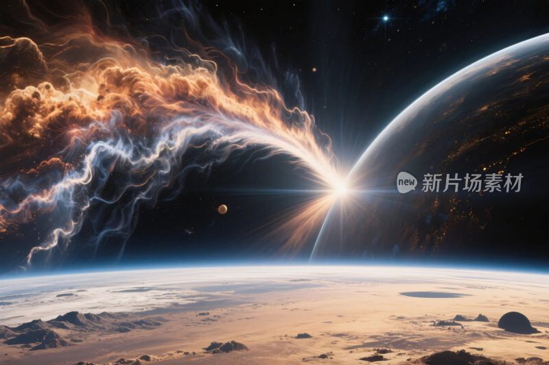 宇宙星云星球场景