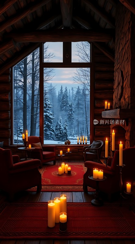 冬日暖炉旁的温馨时光