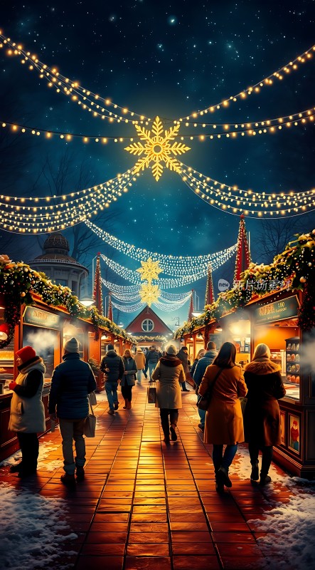 圣诞集市夜市