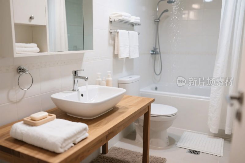 现代简约浴室场景