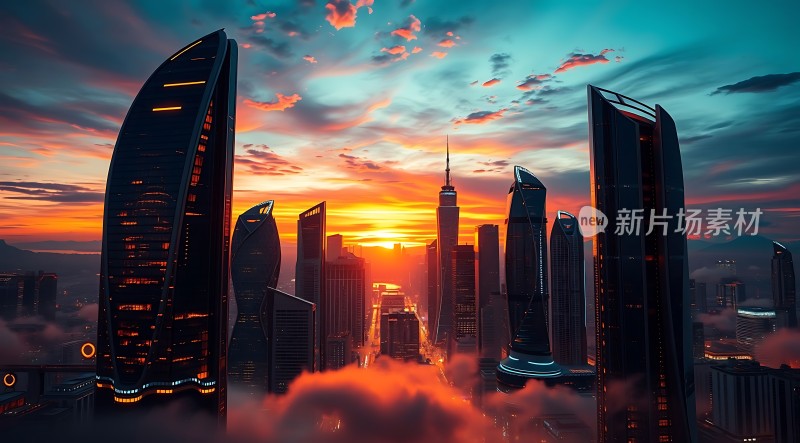 未来之城日出东方