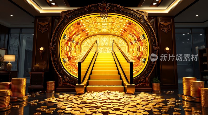 黄金阶梯通往财富之路