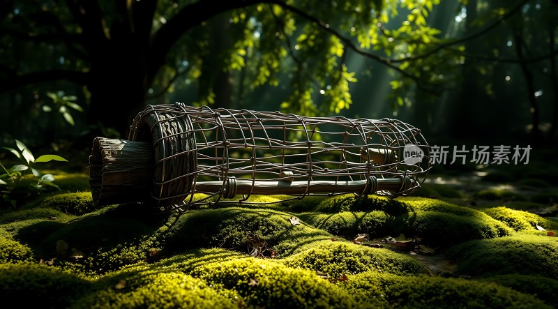 阳光下的森林秘境