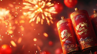 爆竹新年春节主题图片