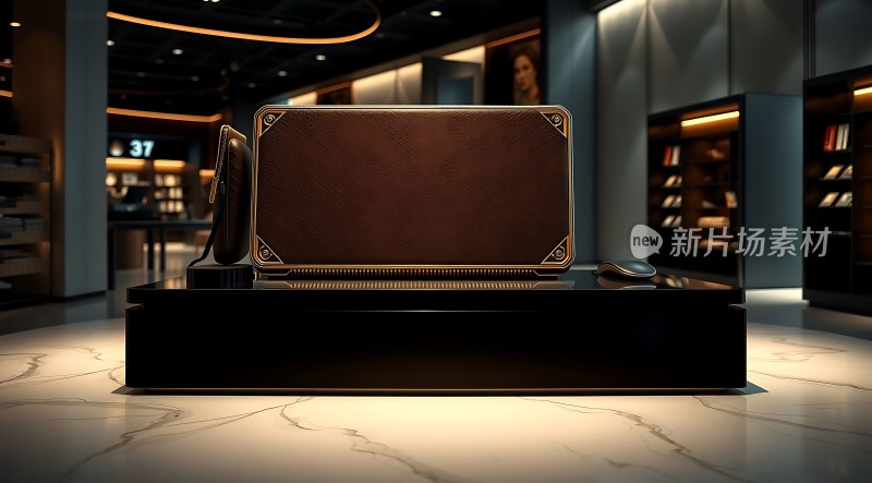新片场素材 精致手提箱展示
