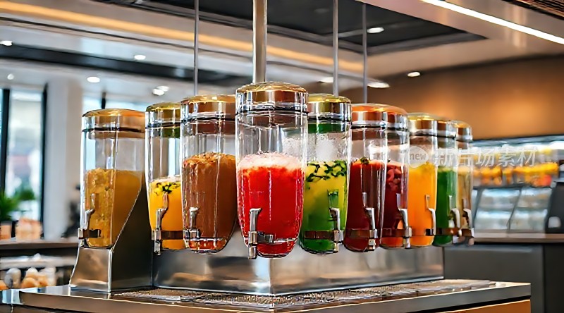 自助果汁站多种口味任选
