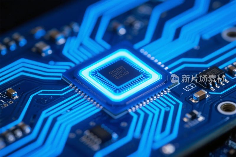 电路板芯片科技图