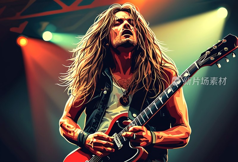 摇滚吉他手舞台