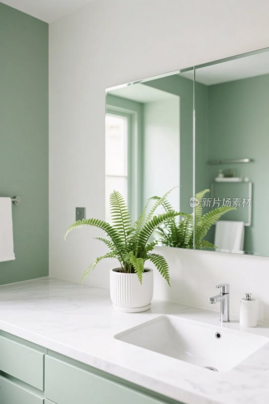 现代简约浴室洗手台