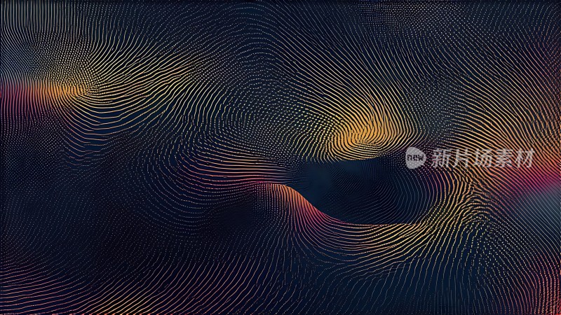  流动的光影线条