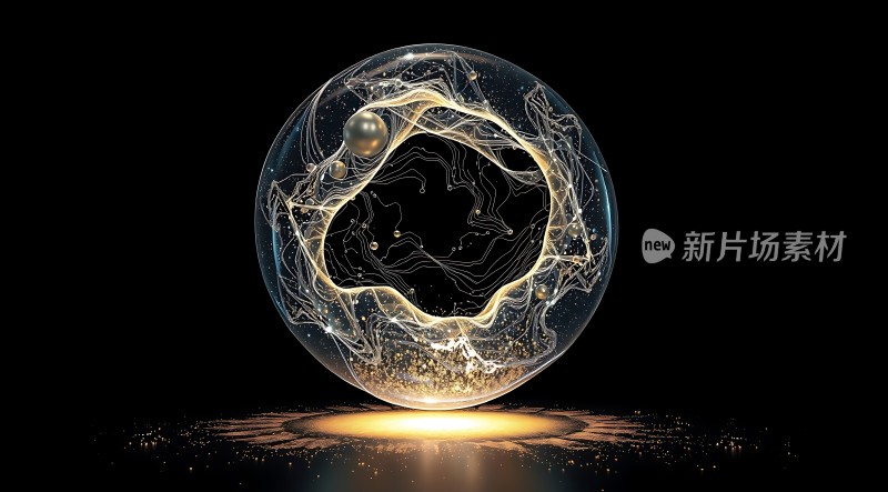 新片场素材神秘宇宙球体