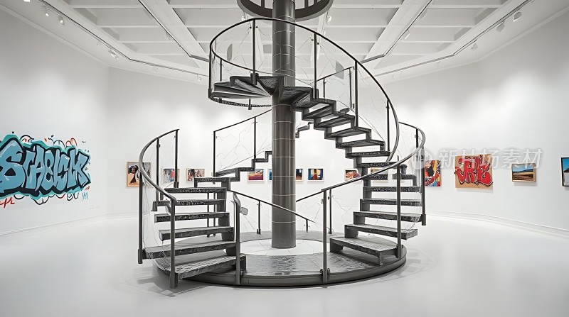 艺术馆螺旋楼梯
