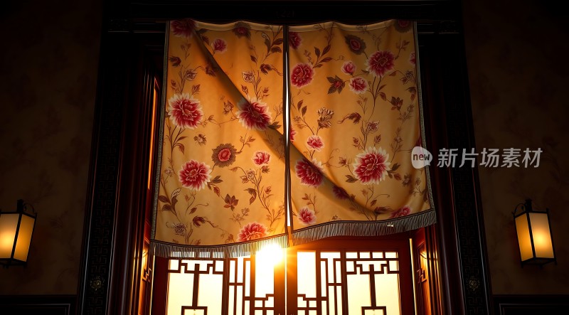 古风窗花与窗帘的结合之美